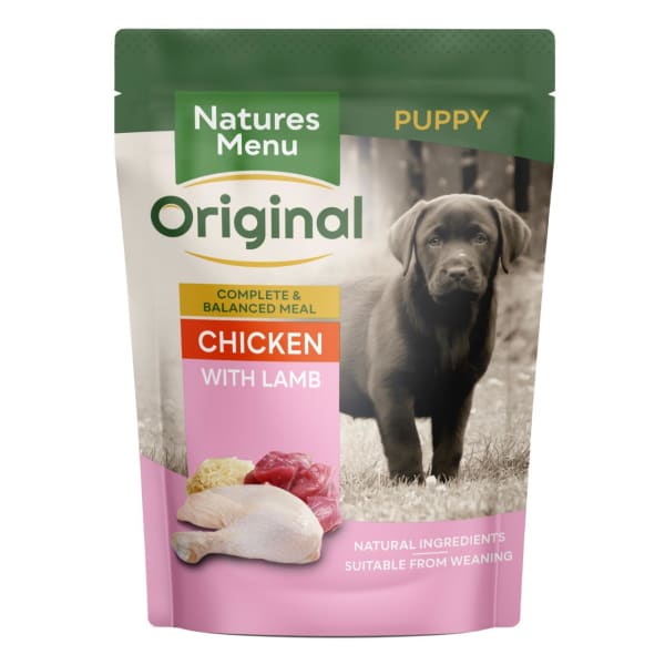 Image of Natures Menu Puppy Wet Dog Food - Chicken, 8 x 300g - Chicken, Lamb & Rice