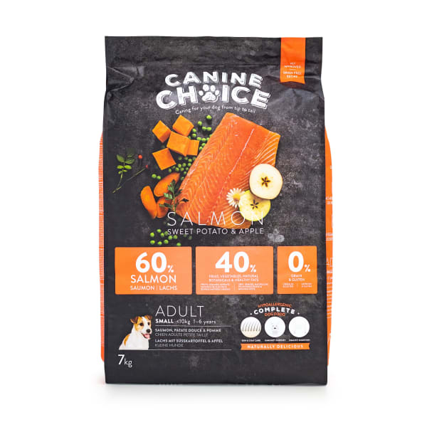 Image of Canine Choice Super Premium Grain Free Small Adult Dry Dog Food – Salmon, 7kg - Salmon