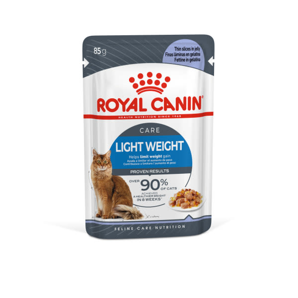 Image of Royal Canin Ultra Light Care In Gravy Adult Cat Wet Food - Jelly, 12 x 85g - Jelly