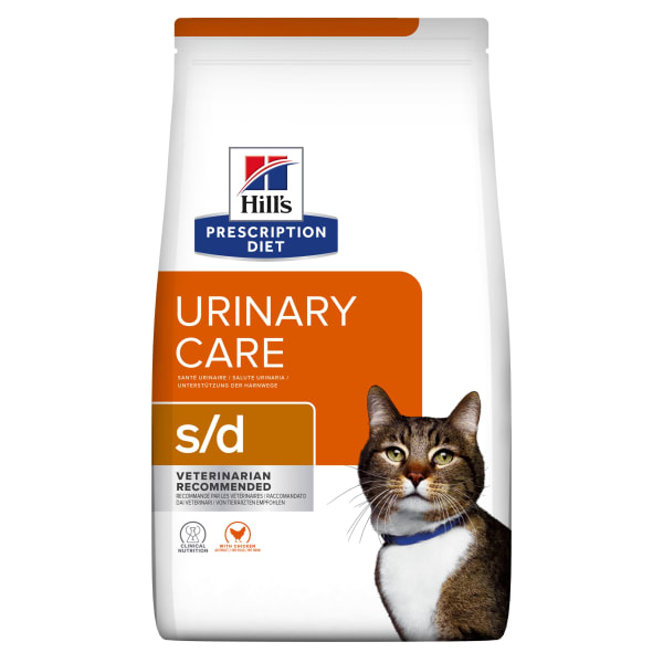 Image of Hill's Prescription Diet s/d Urinary Care Dry Cat Food with Chicken, 3kg - Chicken
