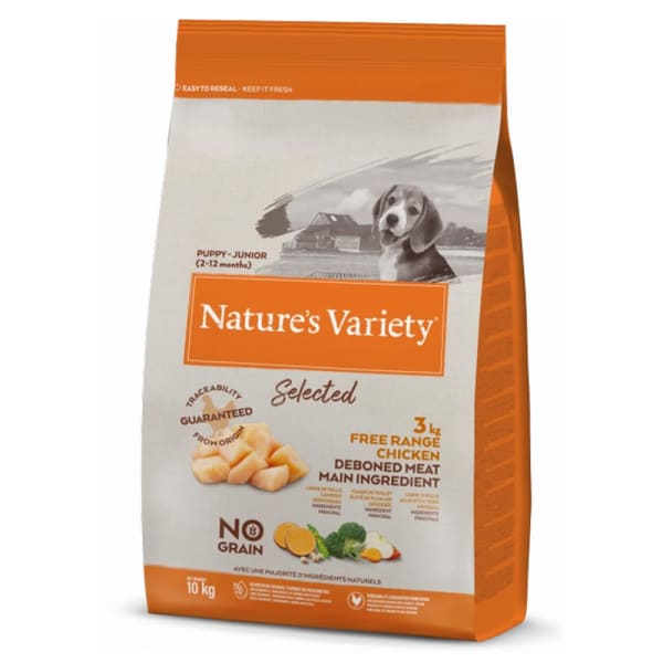 Image of Nature's Variety Selected Junior/Puppies Dry Dog Food - Free Range Chicken, 2Kg Chicken