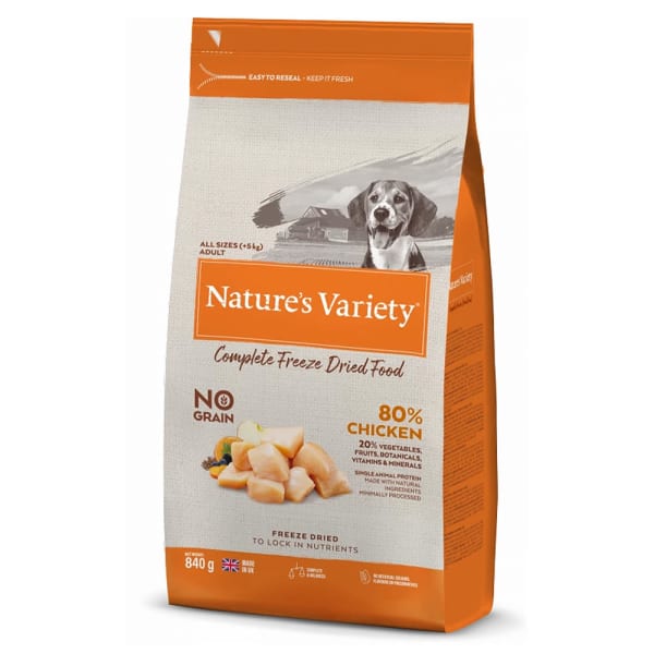 Image of Nature's Variety Complete Freeze Dried Adult Dry Dog Food - Chicken, 840g - Chicken