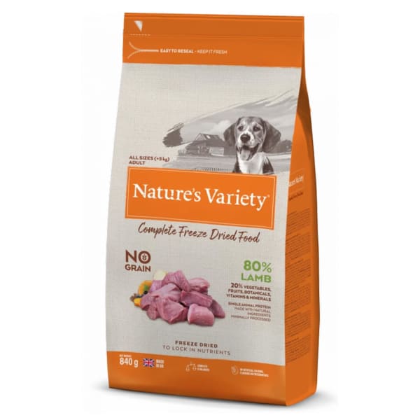 Image of Nature's Variety Complete Freeze Dried Adult Dry Dog Food - Lamb, 120g - Lamb