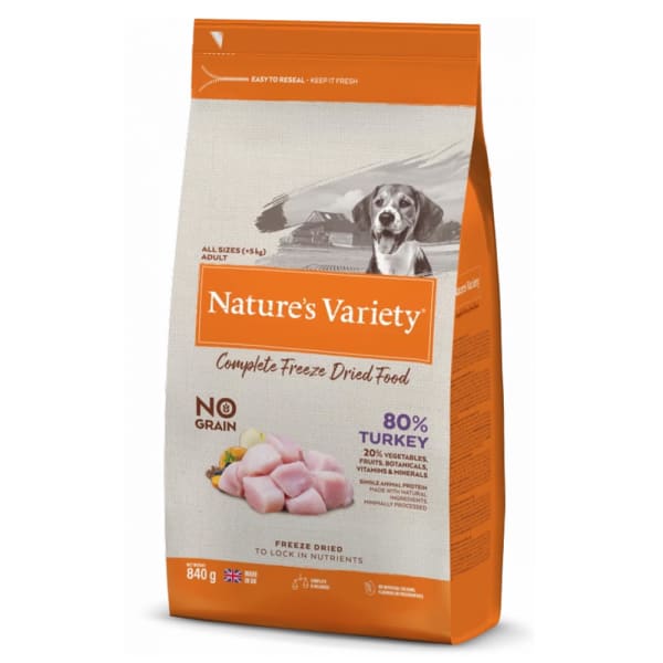 Image of Nature's Variety Complete Freeze Dried Adult Dry Dog Food - Turkey, 120g - Turkey