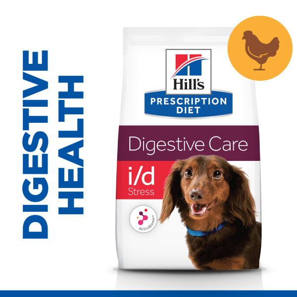 Image of Hill's Prescription Diet i/d Stress Digestive Care Mini Adult and Senior Dry Dog Food - Chicken, 1kg - Chicken