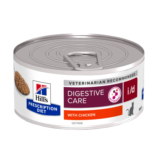 Image of Hill's Prescription Diet i/d Digestive Care Stew Cat Food with Chicken & Vegetabbles, 24 x 82g - Chicken & Vegetables