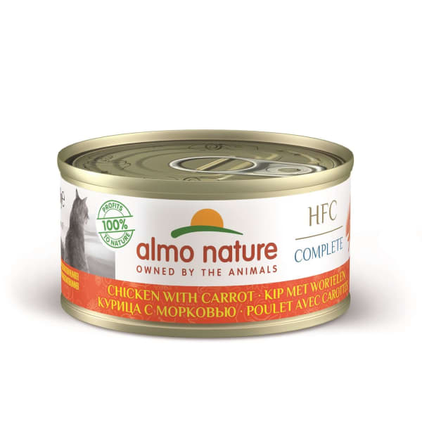 Image of Almo Nature - HFC Complete - Chicken with Carrot, 24 x 70g - Chicken & Carrot