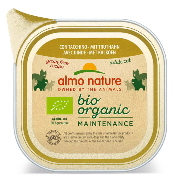 Image of Almo Nature Bio-Organic Maintenance with Turkey Wet Cat Food, 19 x 85g - Turkey