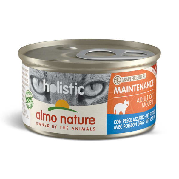 Image of Almo Nature Holistic Maintenance with Oily Fish Wet Cat Food, 24 x 85g - Oily Fish