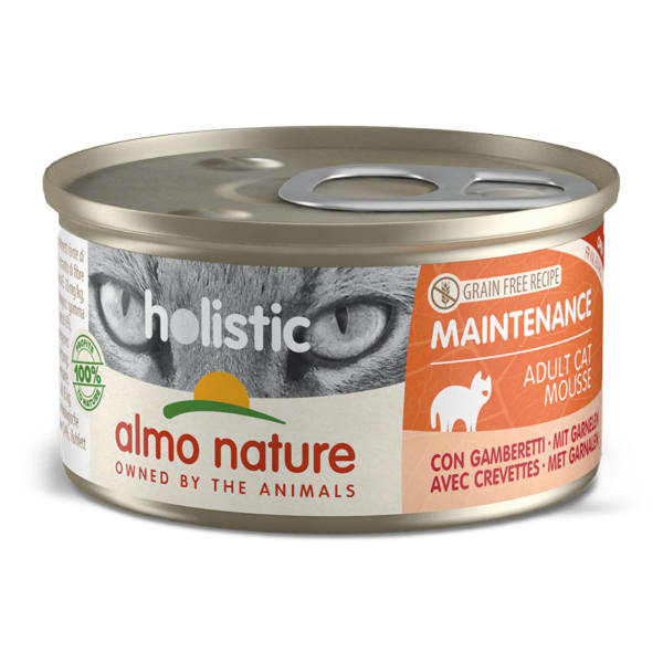 Image of Almo Nature Holistic Maintenance with Shrimps Wet Cat Food, 24 x 85g - Shrimps