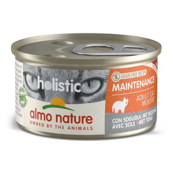 Image of Almo Nature Holistic Maintenance with Sole Wet Cat Food, 24 x 85g - Sole