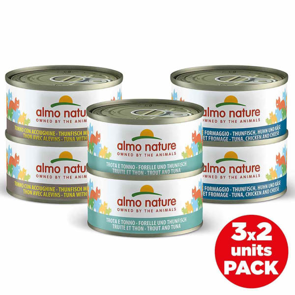 Image of Almo Nature Multi Pack - Cuisine Wet Cat Food - Tuna Selection, 6 x 70g - Tuna