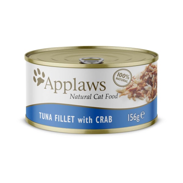 Image of Applaws Cat Tin Tuna with Crab, 24 x 156g - Tuna & Crab