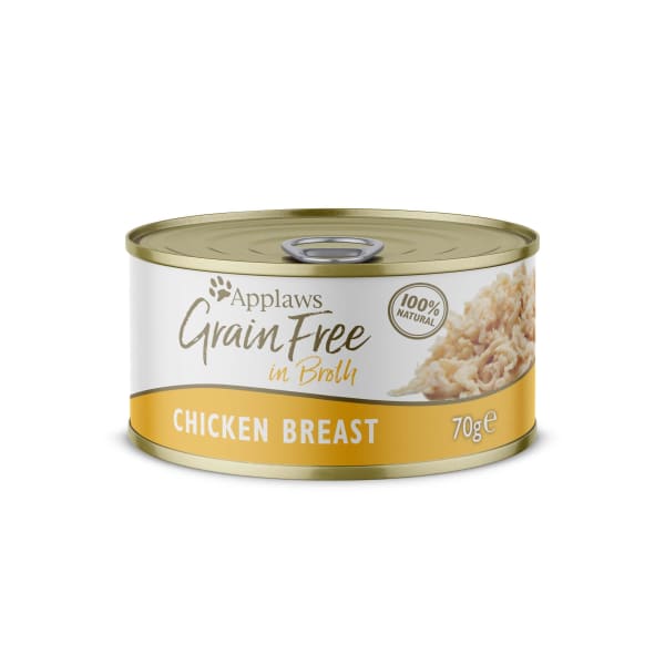 Image of Applaws Grain-free Wet Cat Food Chicken Breast, 24x70g - Chicken