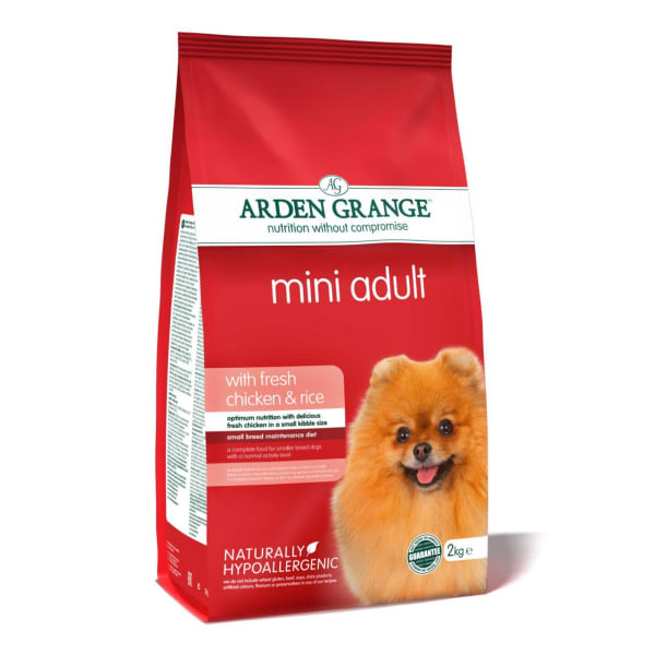 Image of Arden Grange Adult Mini Chicken & Rice Dry Dog Food, 6kg - Chicken & Rice