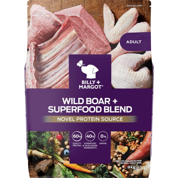 Image of Billy + Margot Wild Boar + Superfood Blend Dry Dog Food, 1.8kg - Wild Boar