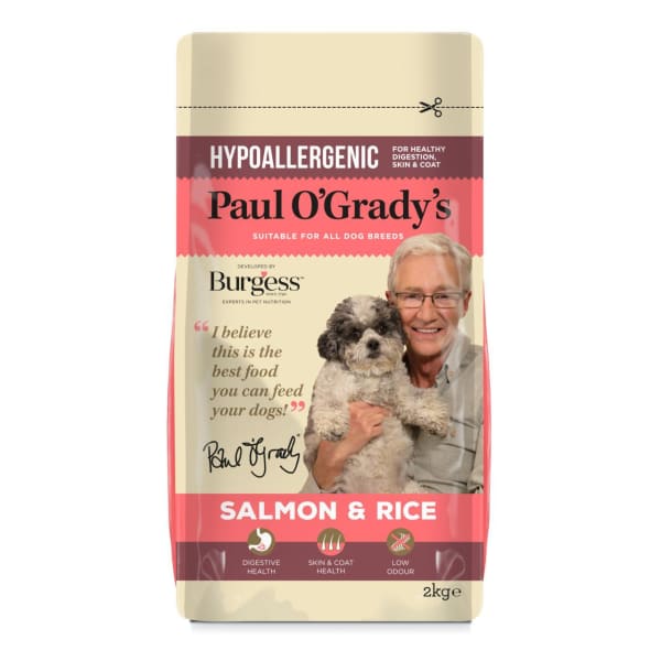 Image of Burgess Paul O'Grady Hypoallergenic Salmon Dry Dog Food, 2kg - Salmon