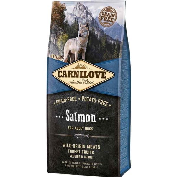 Image of Carnilove Grain-free Adult Salmon Dry Dog Food, 12kg - Salmon