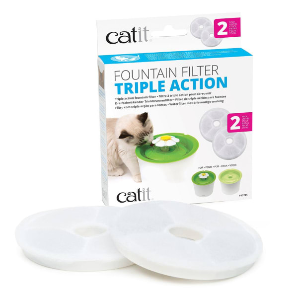 Image of Catit 2.0 Pet Water Fountain Filter Replacement Cartridge, 2 per Pack