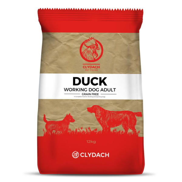 Image of Clydach Farm Group Grain-free Duck Dry Dog Food, 12kg - Duck