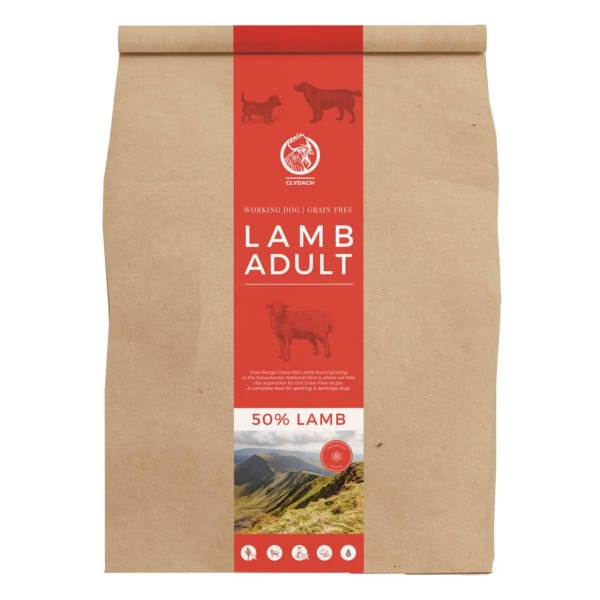 Image of Clydach Farm Group Grain-free Lamb Dry Dog Food, 1kg - Lamb