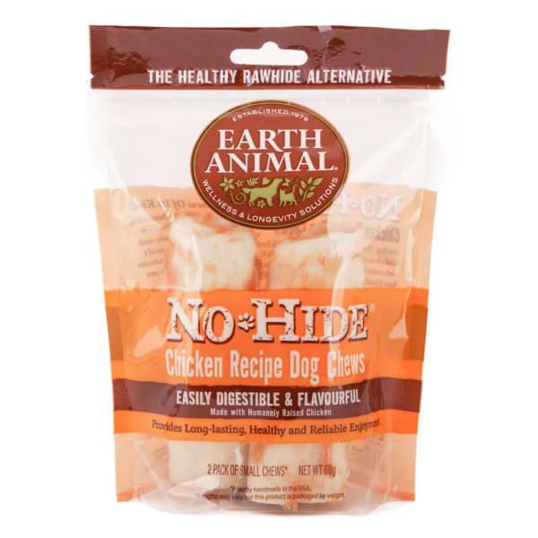 Image of Earth Animal No Hide Chicken Small Chew Dog Treat, 2 x 34g - Chicken