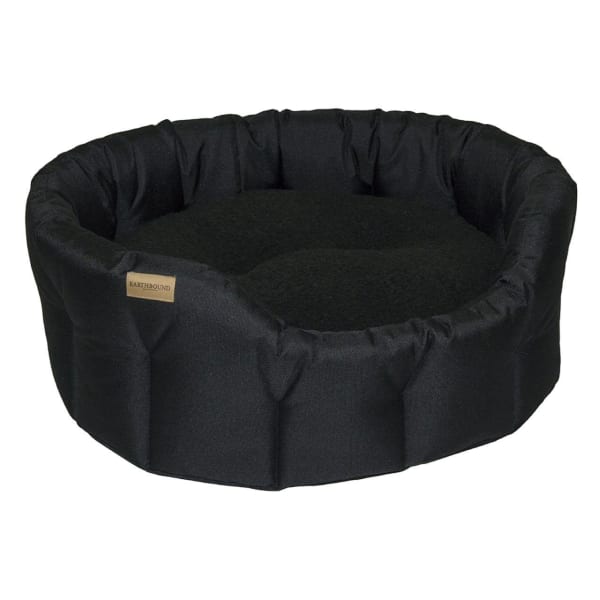 Image of Earthbound Classic Waterproof Round Black Dog Bed, Small - 51cm x 51cm x 23cm