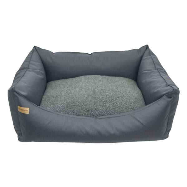 Image of Earthbound Rectangular Removable Waterproof Dog Bed Grey, Small