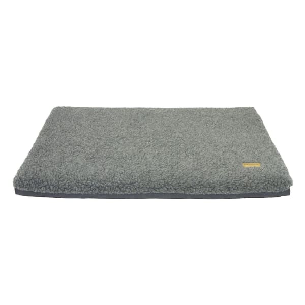 Image of Earthbound Removable Waterproof/Sherpa Dog Cage Mat Grey, Small
