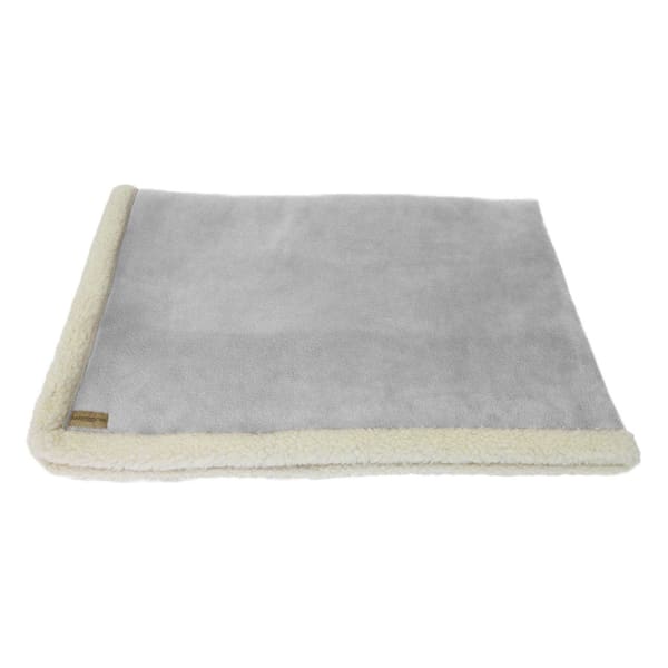 Image of Earthbound Sherpa Grey Pet Blanket, Large