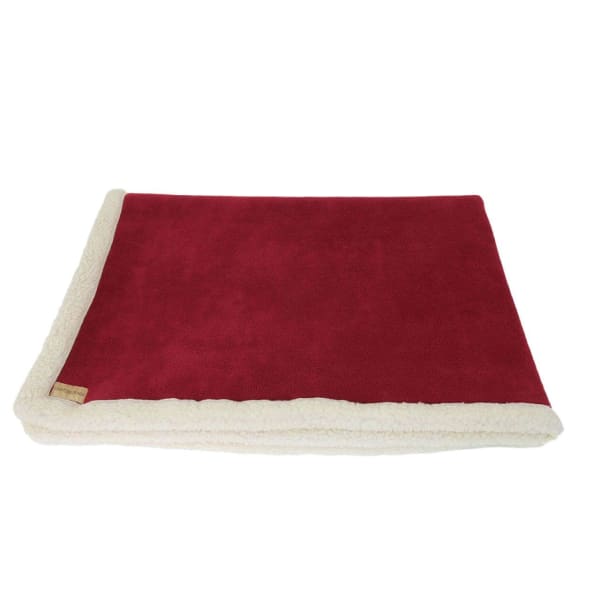 Image of Earthbound Sherpa Pet Blanket Red, Medium