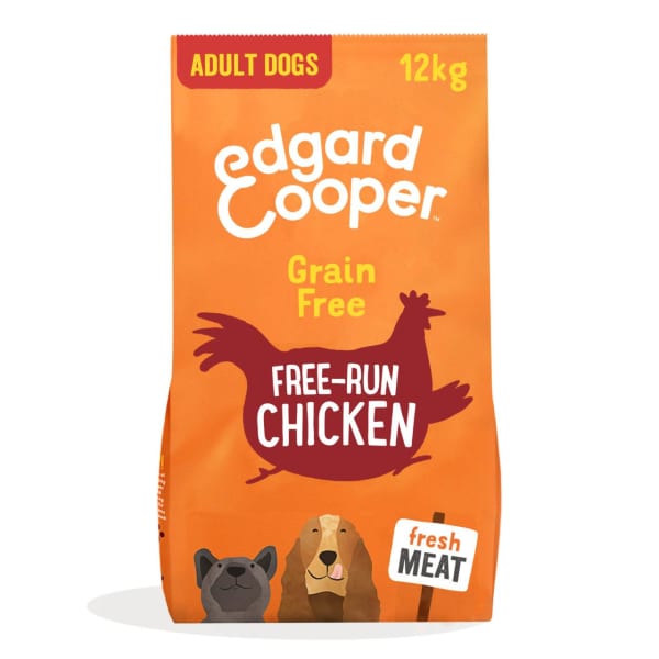 Image of Edgard & Cooper Adult Grain-free Dry Dog Food with Fresh Free-Run Chicken, 12kg - Chicken