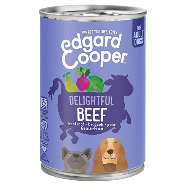 Image of Edgard & Cooper Adult Grain-free Wet Dog Food with Beef, 400g -Beef