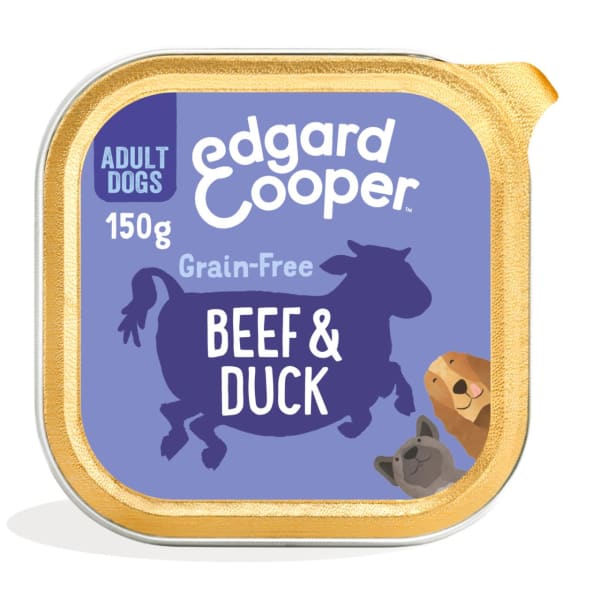 Image of Edgard & Cooper Adult Grain-free Wet Dog Food with Beef & Duck, 150g - Beef & Duck