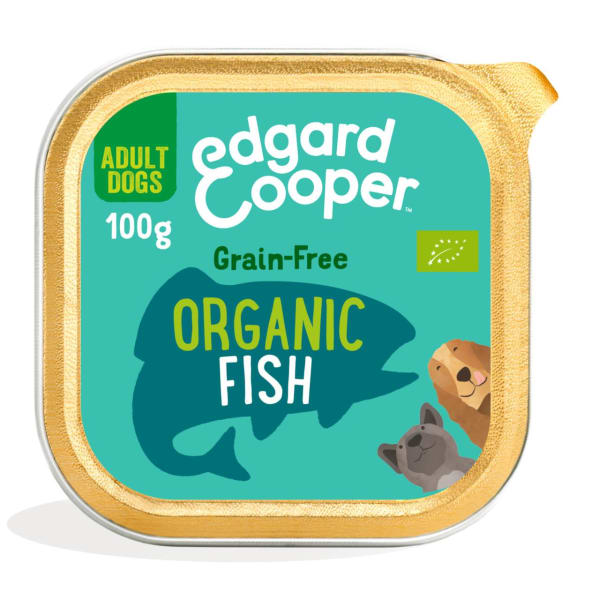 Image of Edgard & Cooper Adult Grain-free Wet Dog Food with Organic Fish, 100g - Fish