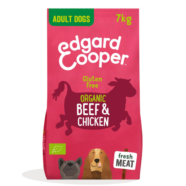 Image of Edgard & Cooper Gluten Free Dry Dog Food Organic Beef & Free-Range Chicken, 7kg - Chicken & Beef