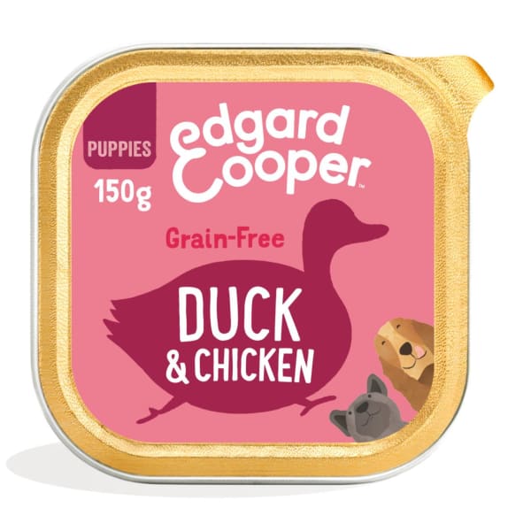 Image of Edgard & Cooper Puppy Grain-free Wet Dog Food with Duck & Chicken, 400g - Chicken & Duck