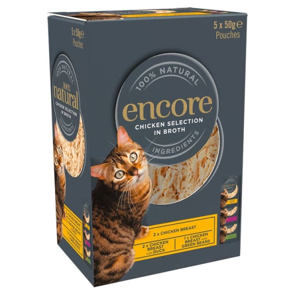 Image of Encore Cat Broth Pouch Chicken Selection, 5 x 50 per Pack