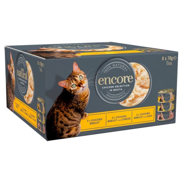 Image of Encore Cat Tin Multipack Chicken, 8 x 70g