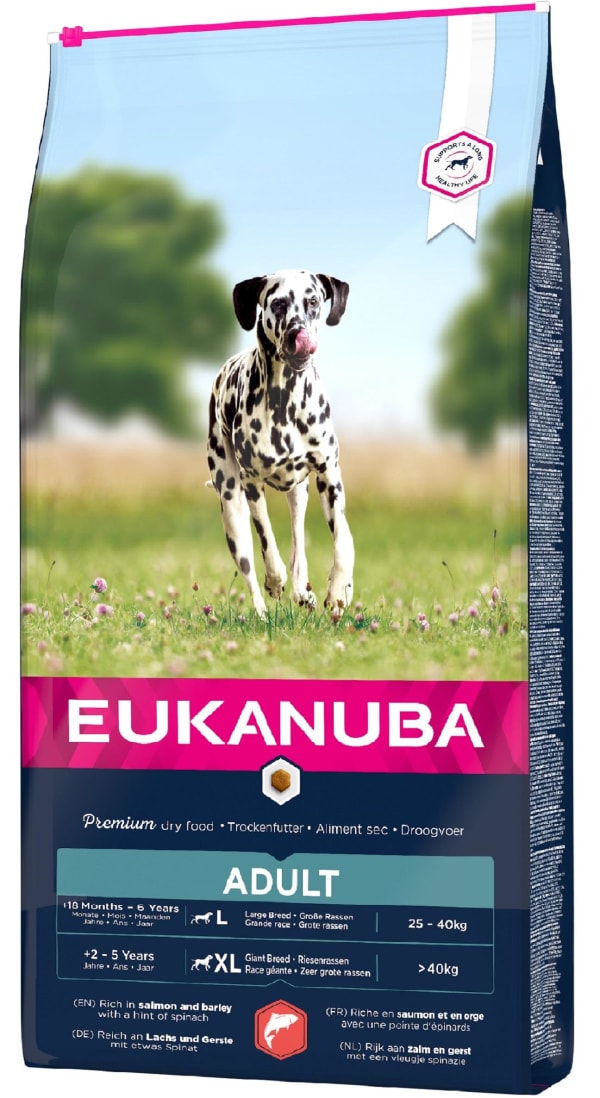 Image of Eukanuba Adult All Breeds Salmon & Rice Dry Dog Food, 2.5kg - Salmon & Rice
