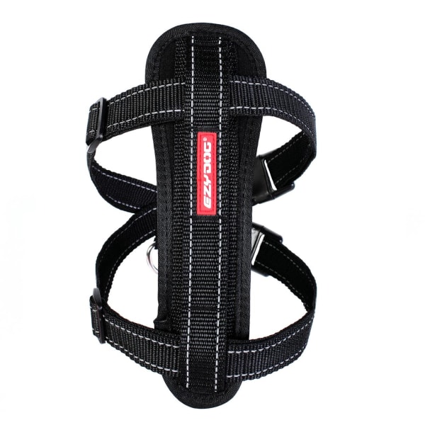 Image of EzyDog Chest Plate Black Dog Harness, Medium
