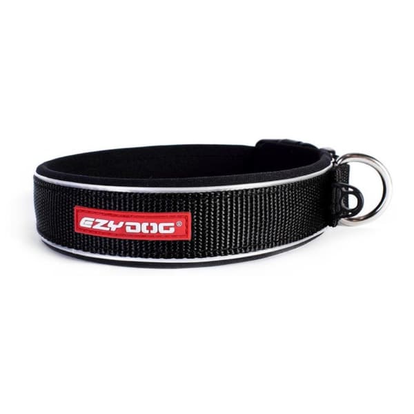 Image of EzyDog Neo Classic Black Dog Collar, Medium