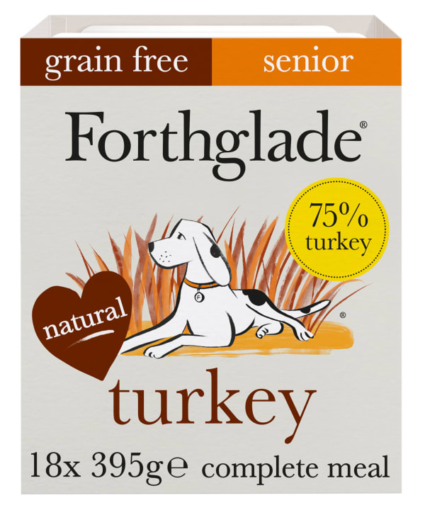 Image of Forthglade Grain-free Senior Turkey Butternut Squash & Veg Wet Dog Food, 18 x 395g - Turkey, Butternut Squash & Veg