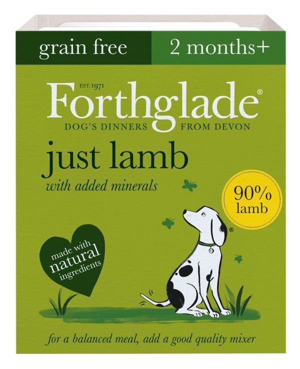 Image of Forthglade Just Lamb Grain-free Wet Dog Food, 18 x 395g - Lamb