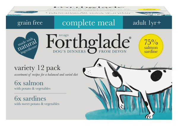 Image of Forthglade Natural Grain-free Adult Fish Variety Pack, 12 x 395g - Fish