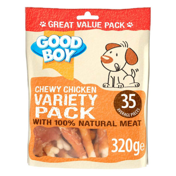 Image of Good Boy Chicken Variety Pack Dog Treat, 320g - Chicken
