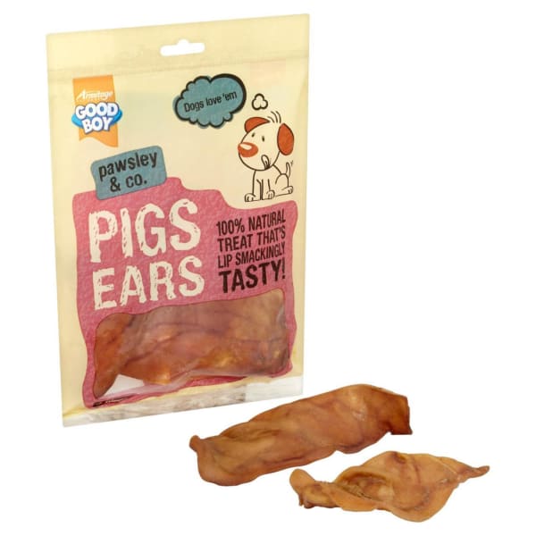 Image of Good Boy Pawsley & Co Pigs Ears Dog Treat, 10 per Pack