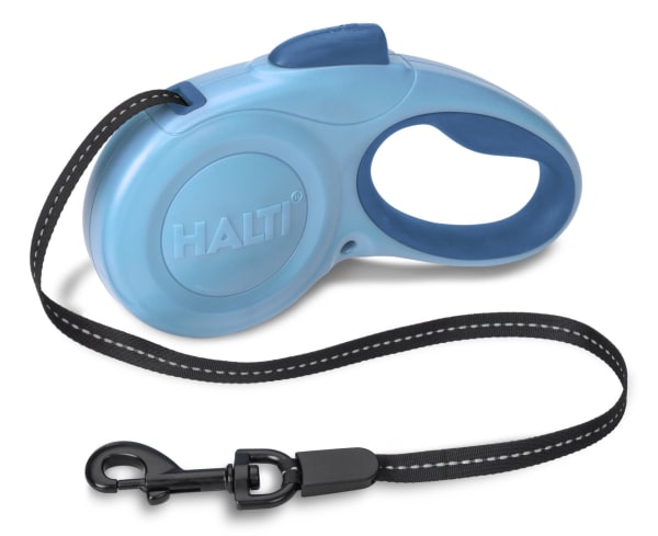 Image of Halti Retractable Dog Lead - Blue - up to 20 kg, Medium