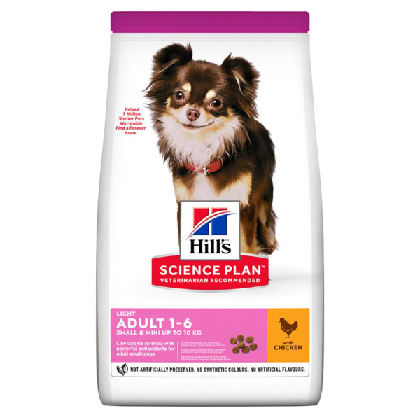 Image of Hill's Science Plan Adult Small & Mini Light Chicken Dry Dog Food, 1.5kg - Chicken