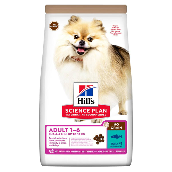 Image of Hill's Science Plan No Grain Adult Small & Mini Dry Dog Food Tuna, 300g - Tuna